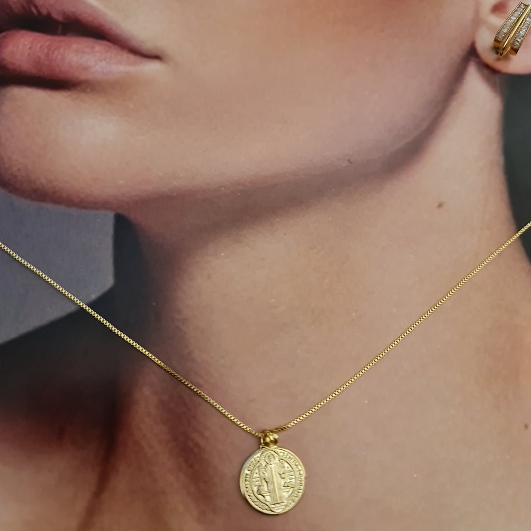 Collar San Benito 1.5 Centímetros Oro