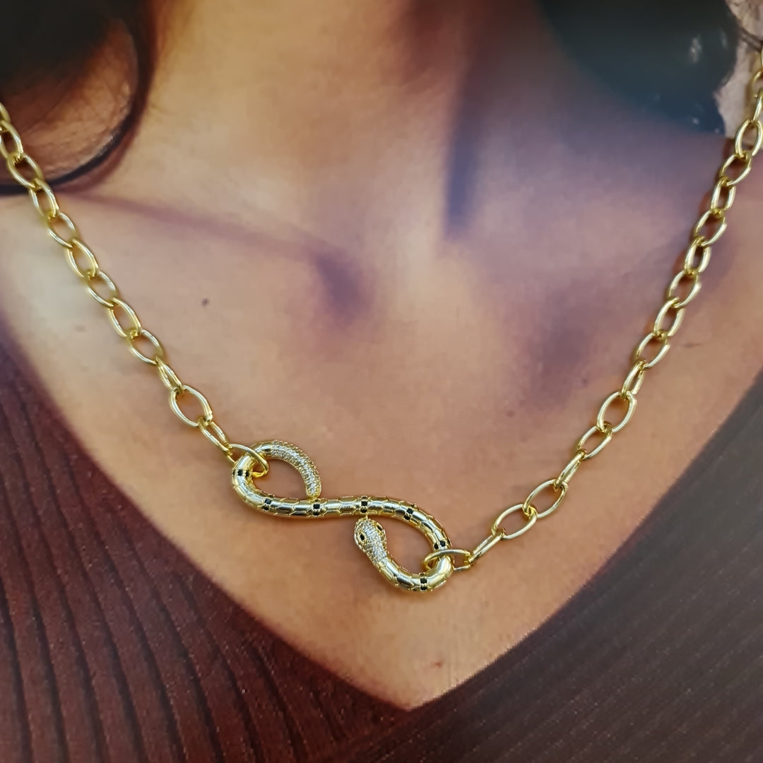 Collar Serpiente Oro