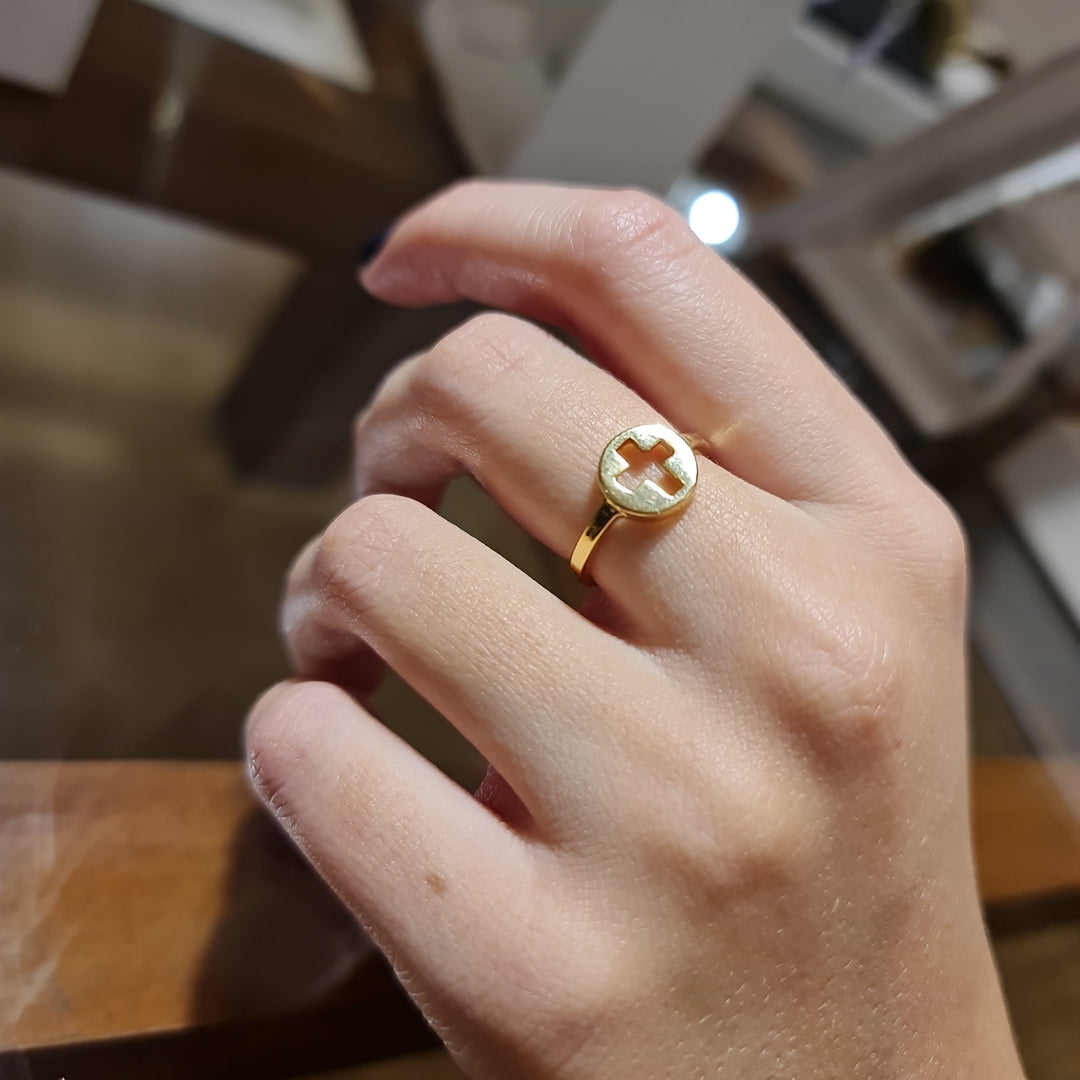 Anillo Cruz Oro