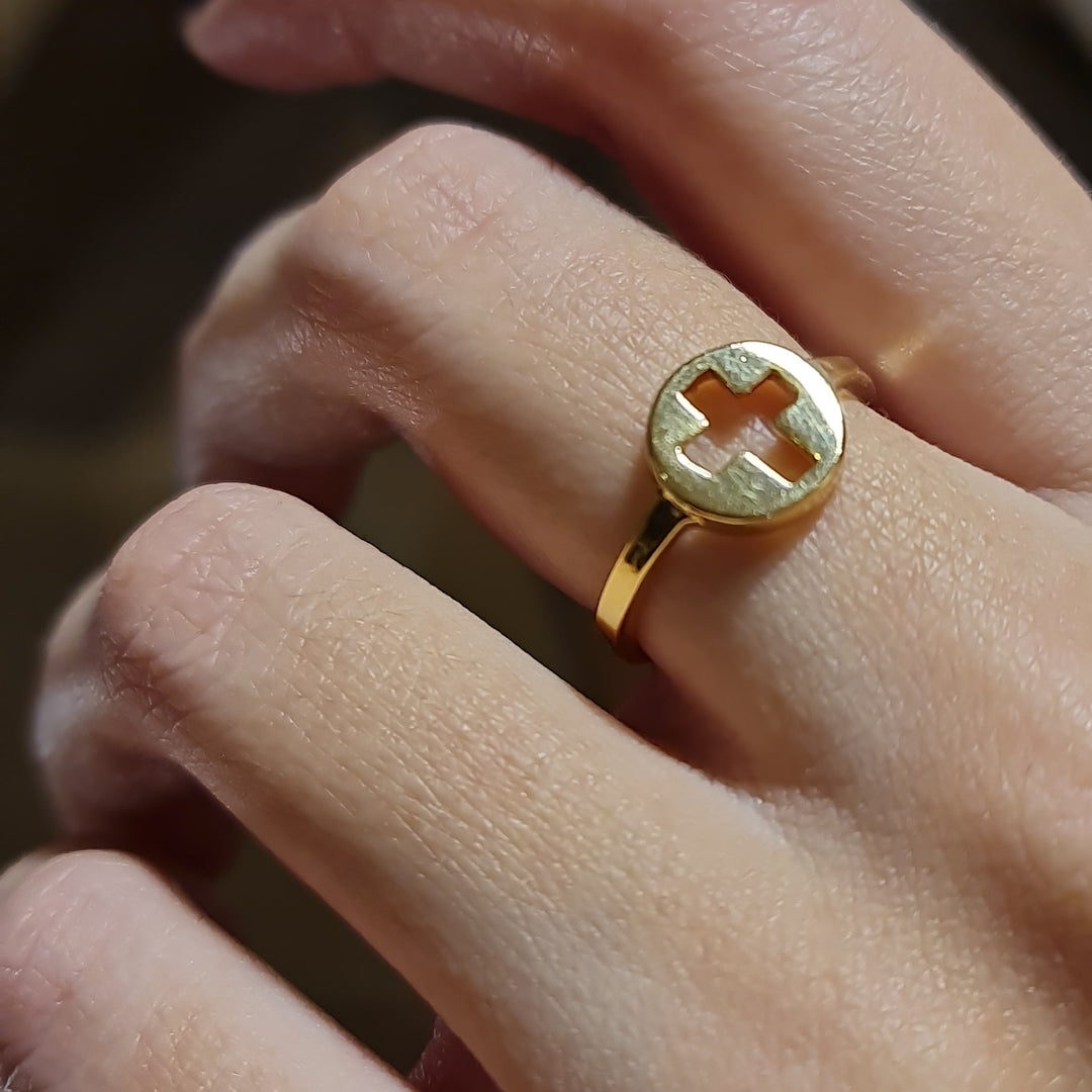 Anillo Cruz Oro