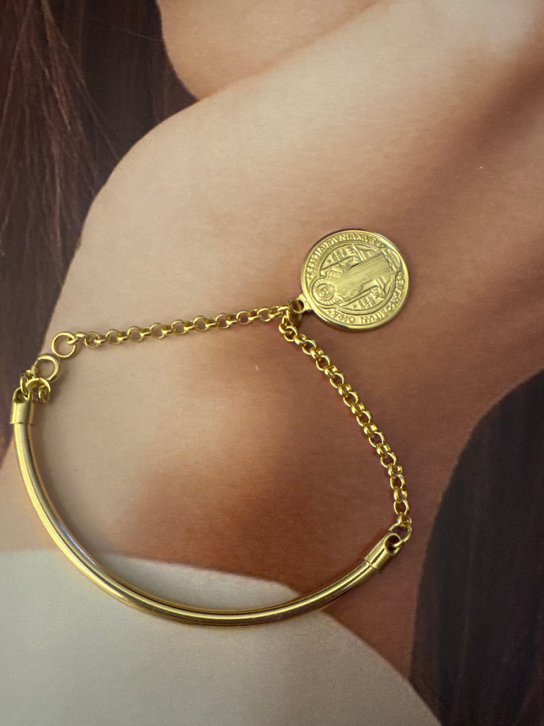 Pulsera Semi-Rígida San Benito Oro