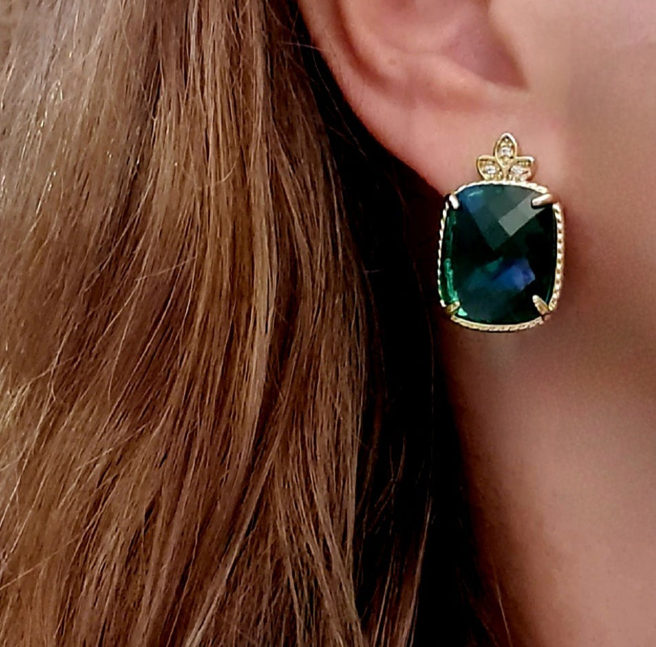 Aros Magdalena Esmeralda Oro