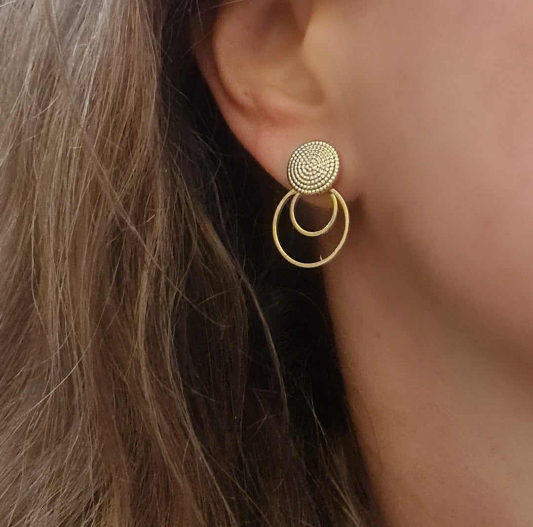 Aros Luz María Oro
