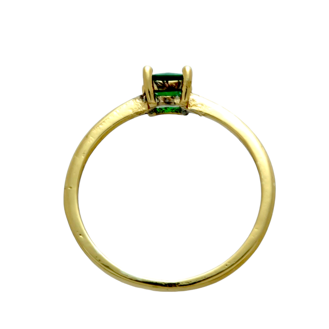 Anillo Elena Esmeralda Oro