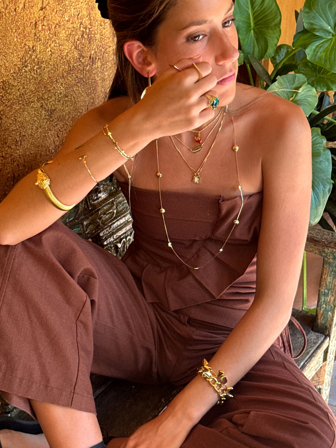 Collar Largo Ignacia Oro