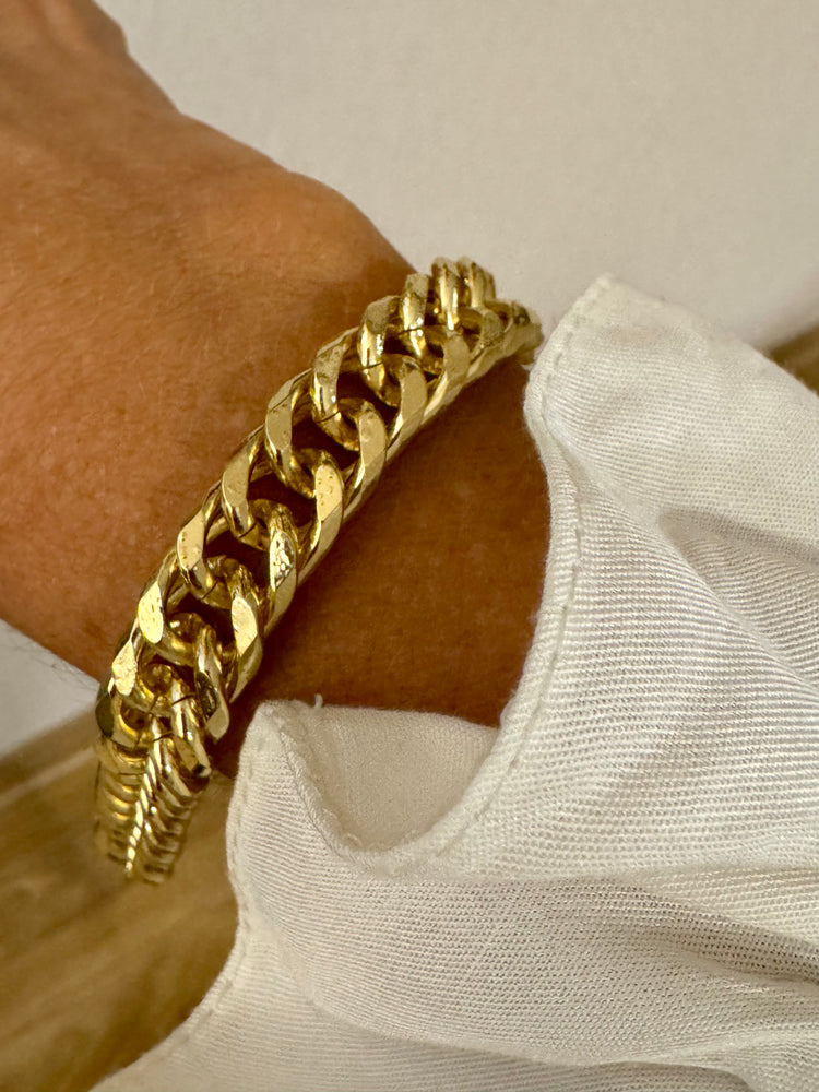 Pulsera Olivia oro 18k - vista detalle pulsera elegante