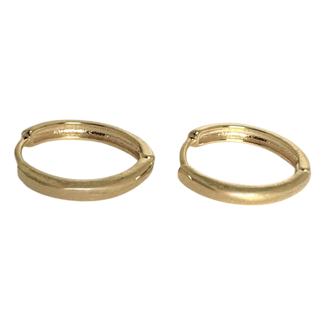 Argollas Italia 2 Centímetros Oro