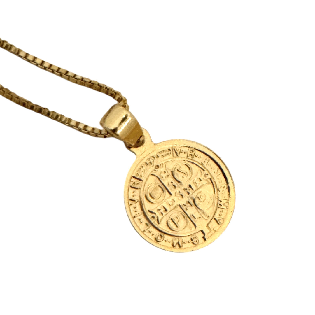 Collar San Benito 1 centímetro Oro