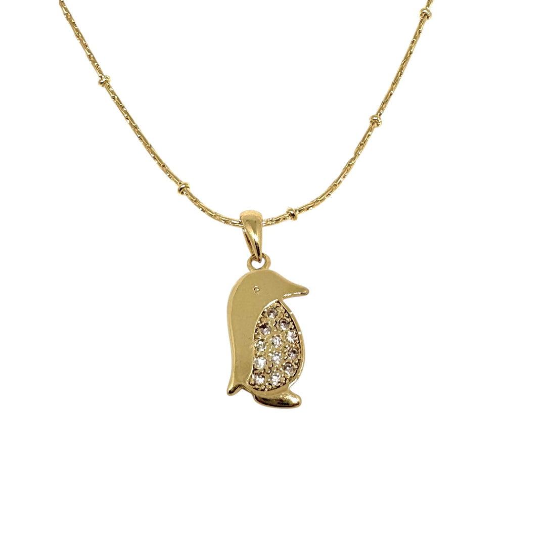 Collar Pingüino Circones Oro