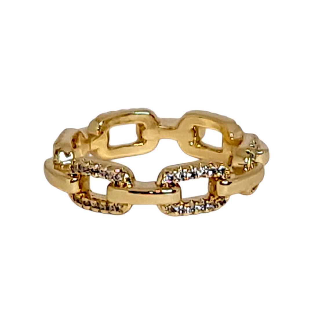 Anillo Eslabones Circones Oro