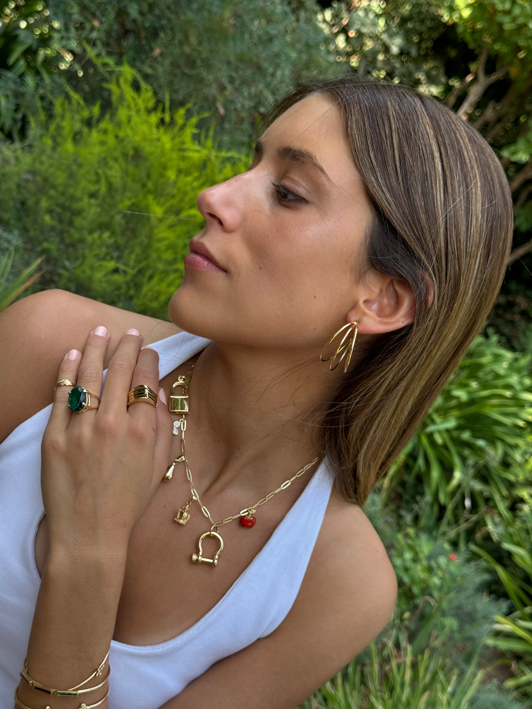 Argollas Triple Macarena Oro