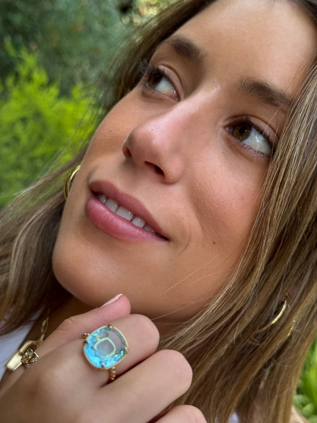 Anillo Ana Aguamarina Oro
