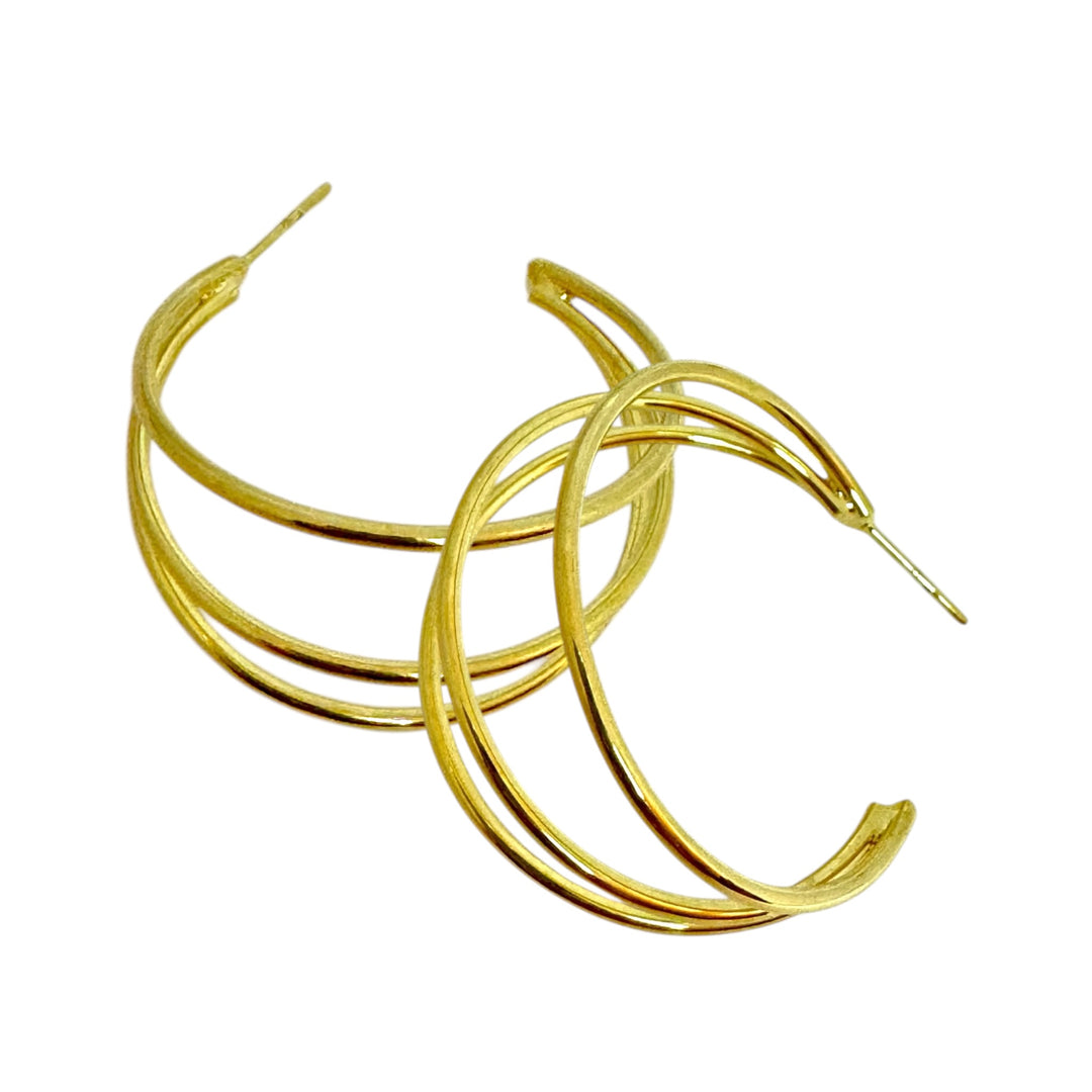 Argollas Triple Macarena Oro