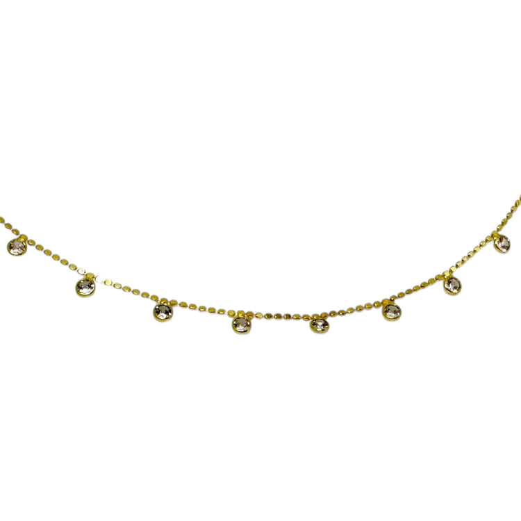 Collar Valentina oro 18k - collar elegante hipoalergénico