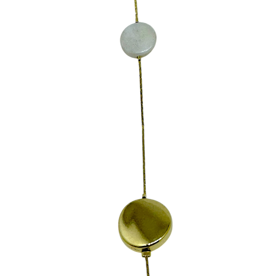 Collar Largo Laura oro 18k - vista detalle baño oro