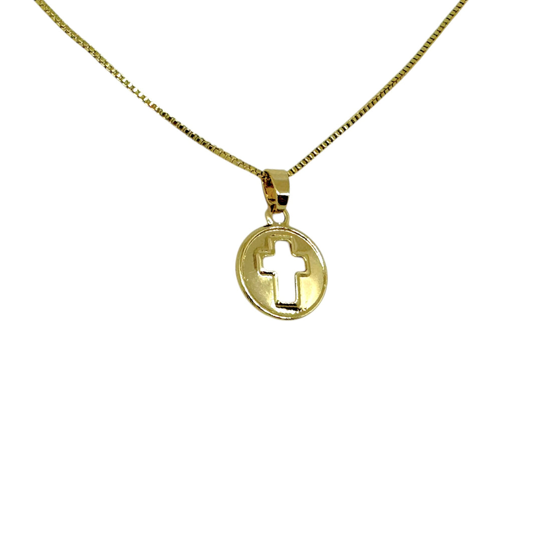 Collar Jacinta Cruz Calada Oro