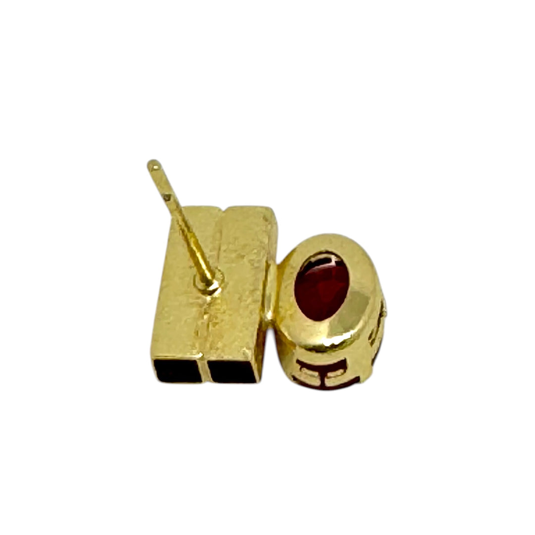 Aros Valentina Rubí Oro