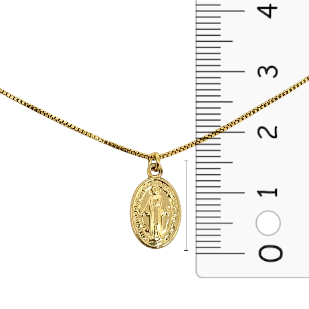 Collar Virgen de los Rayos Oro 1,5cm