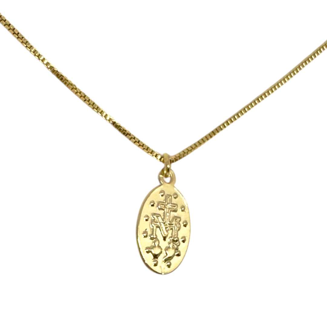 Collar Virgen de los Rayos Oro 1,5cm