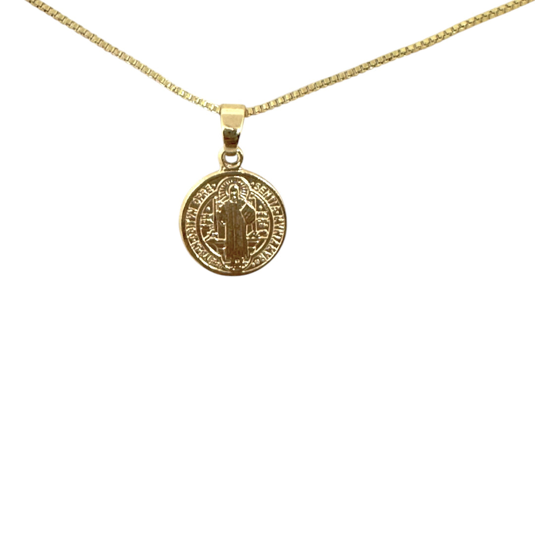 Collar San Benito 1 centímetro Oro