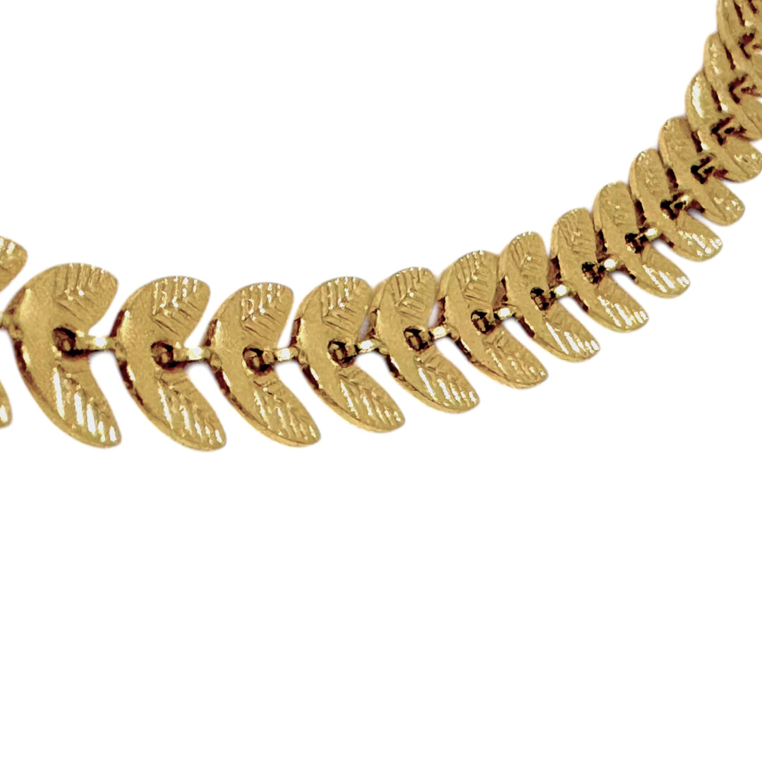 Collar Paula Oro Choker Ajustable