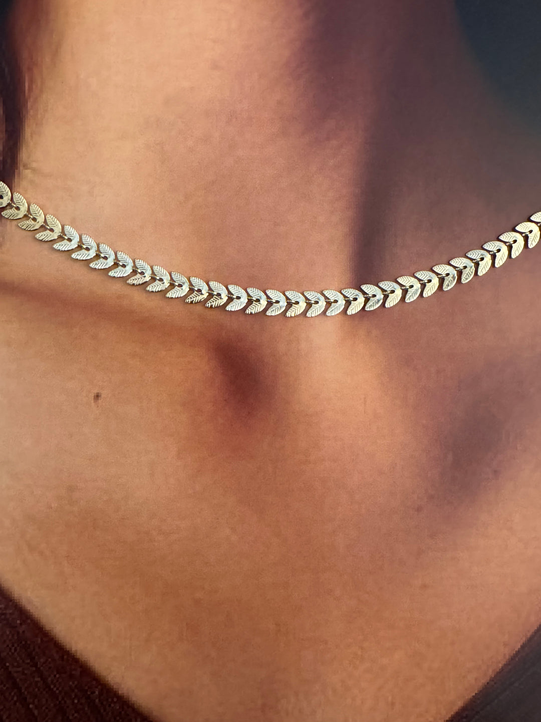 Collar Paula Oro Choker Ajustable