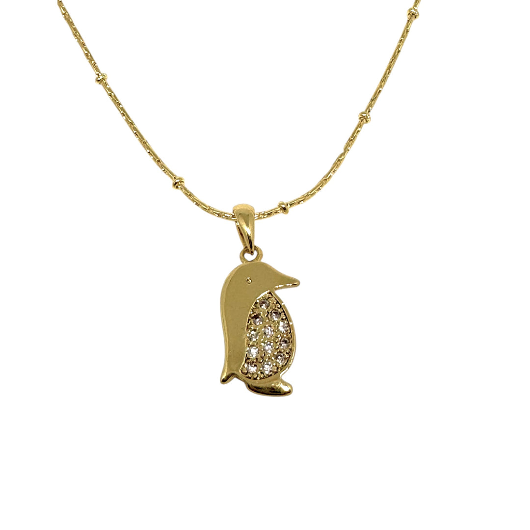 Collar Pingüino Circones Oro