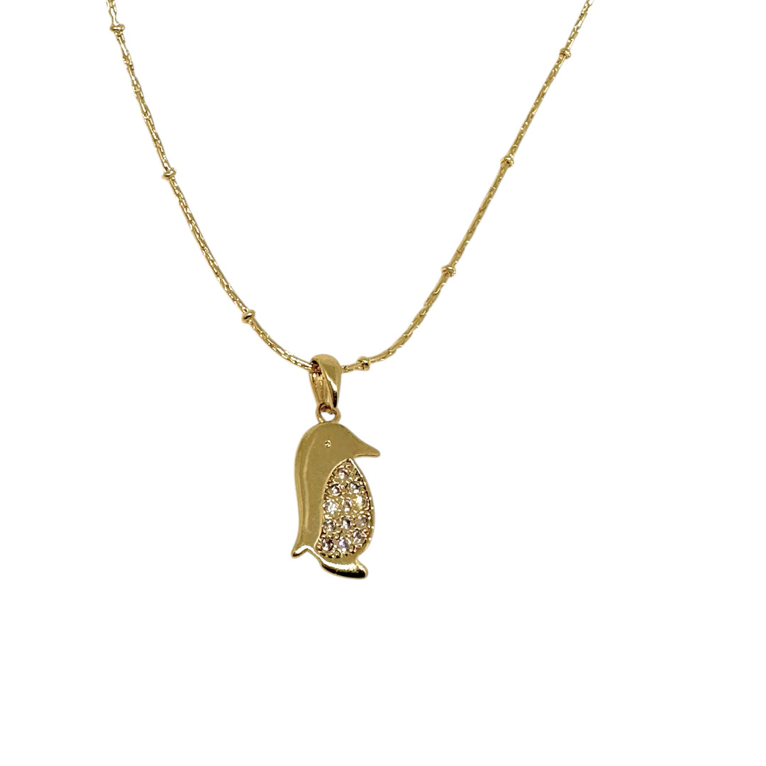 Collar Pingüino Circones Oro