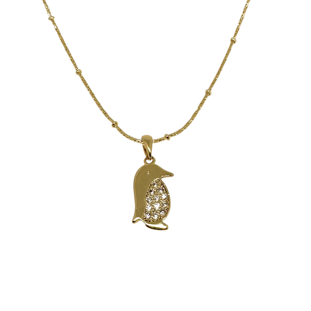 Collar Pingüino Circones Oro