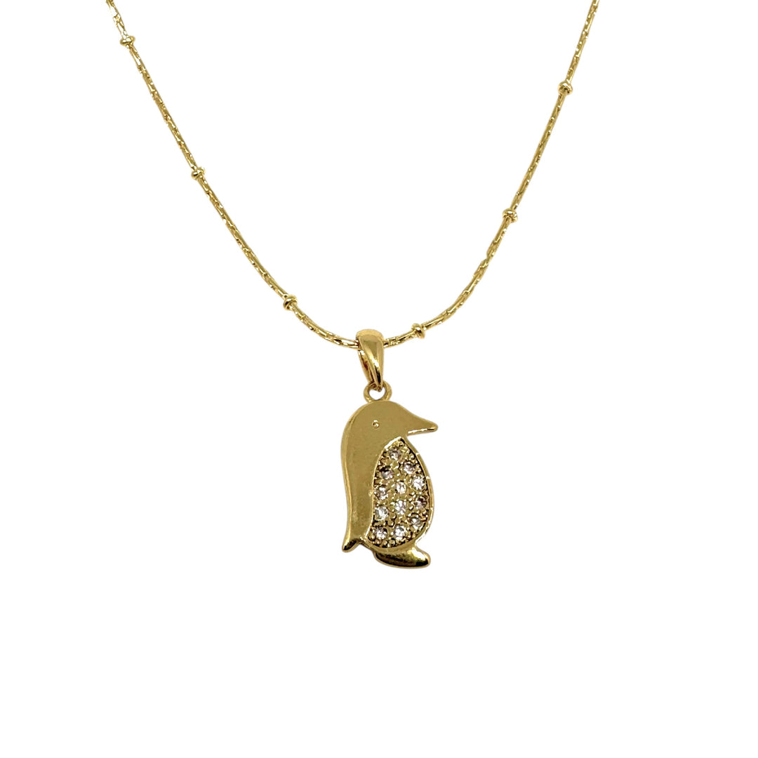 Collar Pingüino Circones Oro
