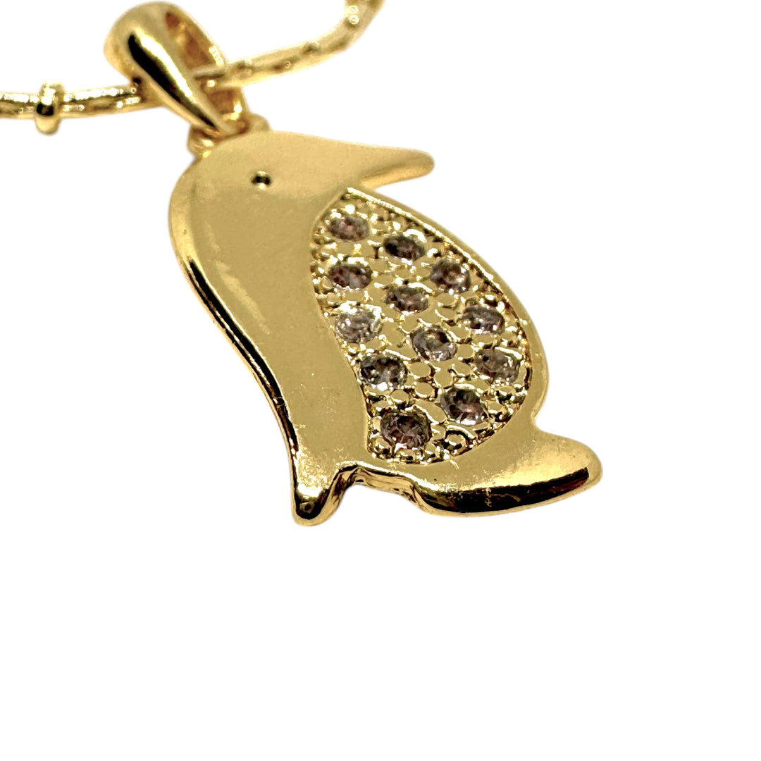 Collar Pingüino Circones Oro