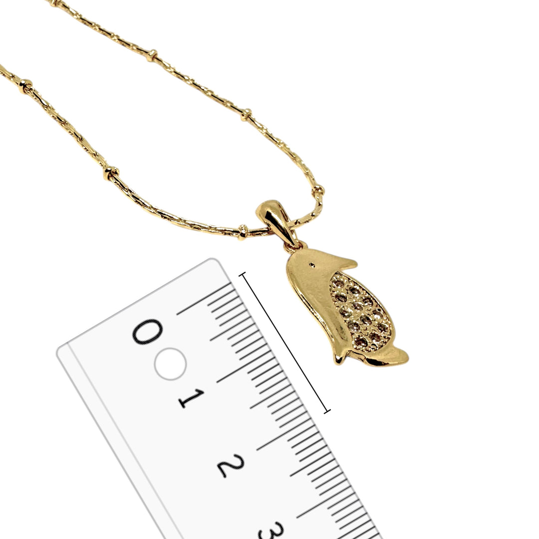 Collar Pingüino Circones Oro