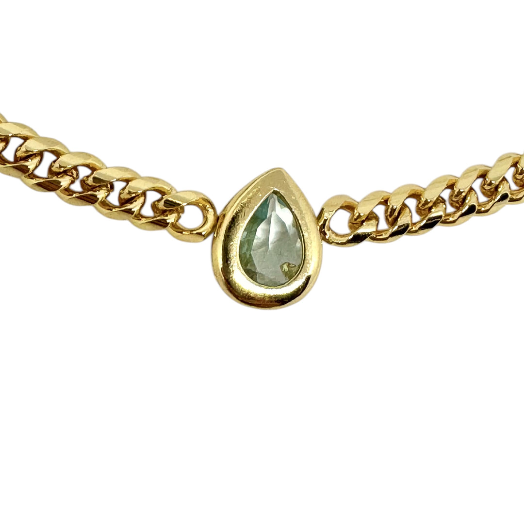 Collar Luz Aguamarina Oro