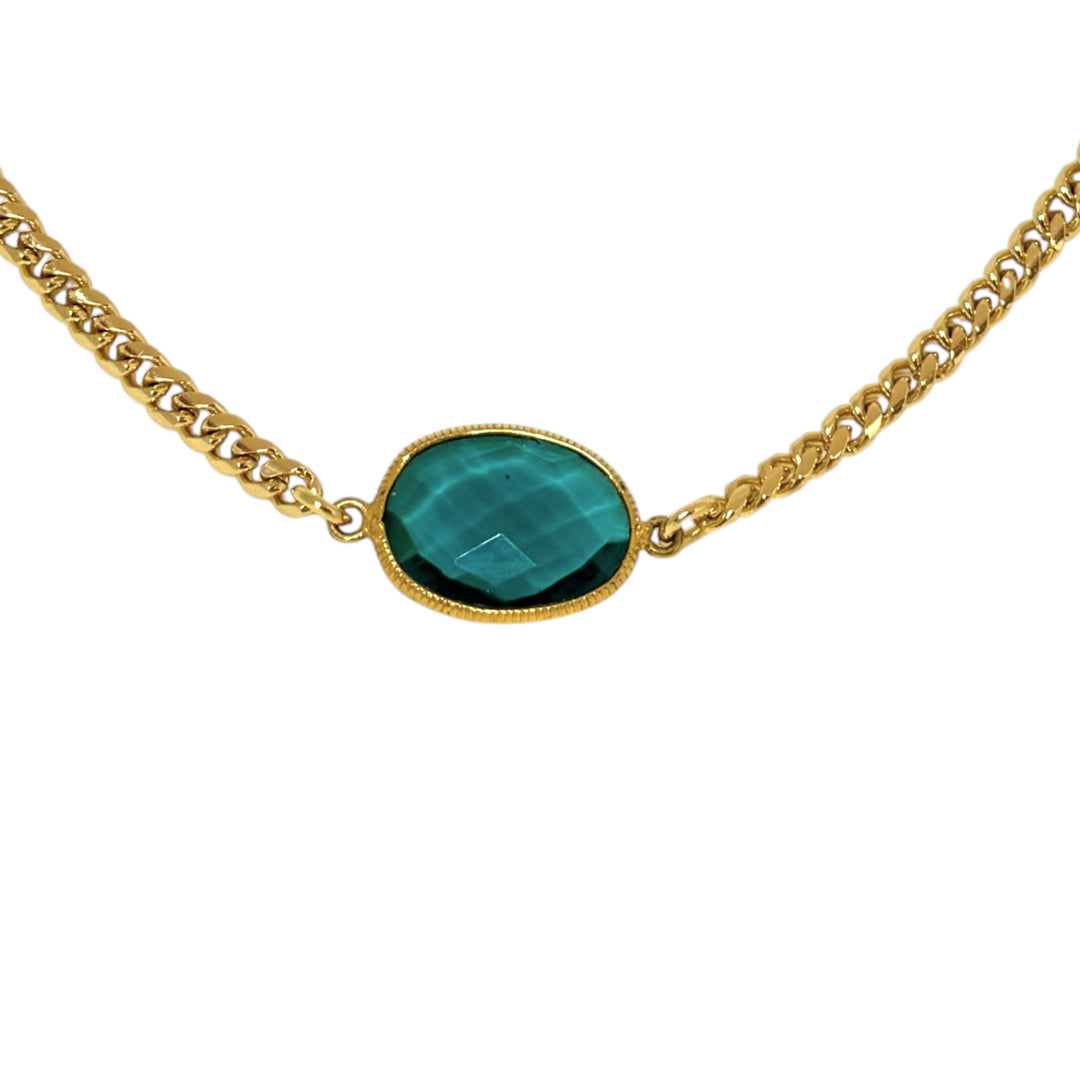 Collar Claudia Blue Oro