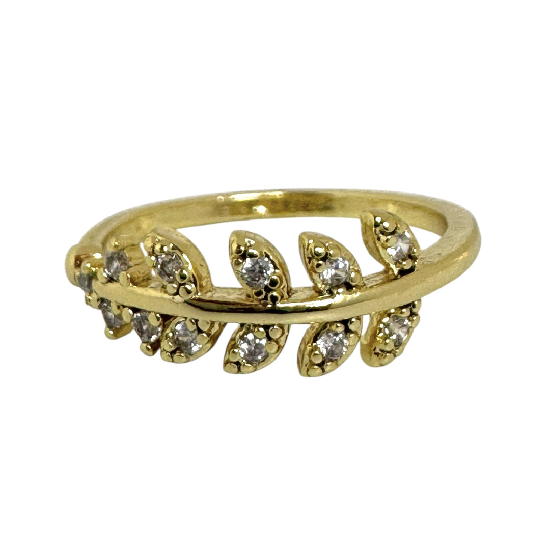 Anillo Andrea Hojas Oro