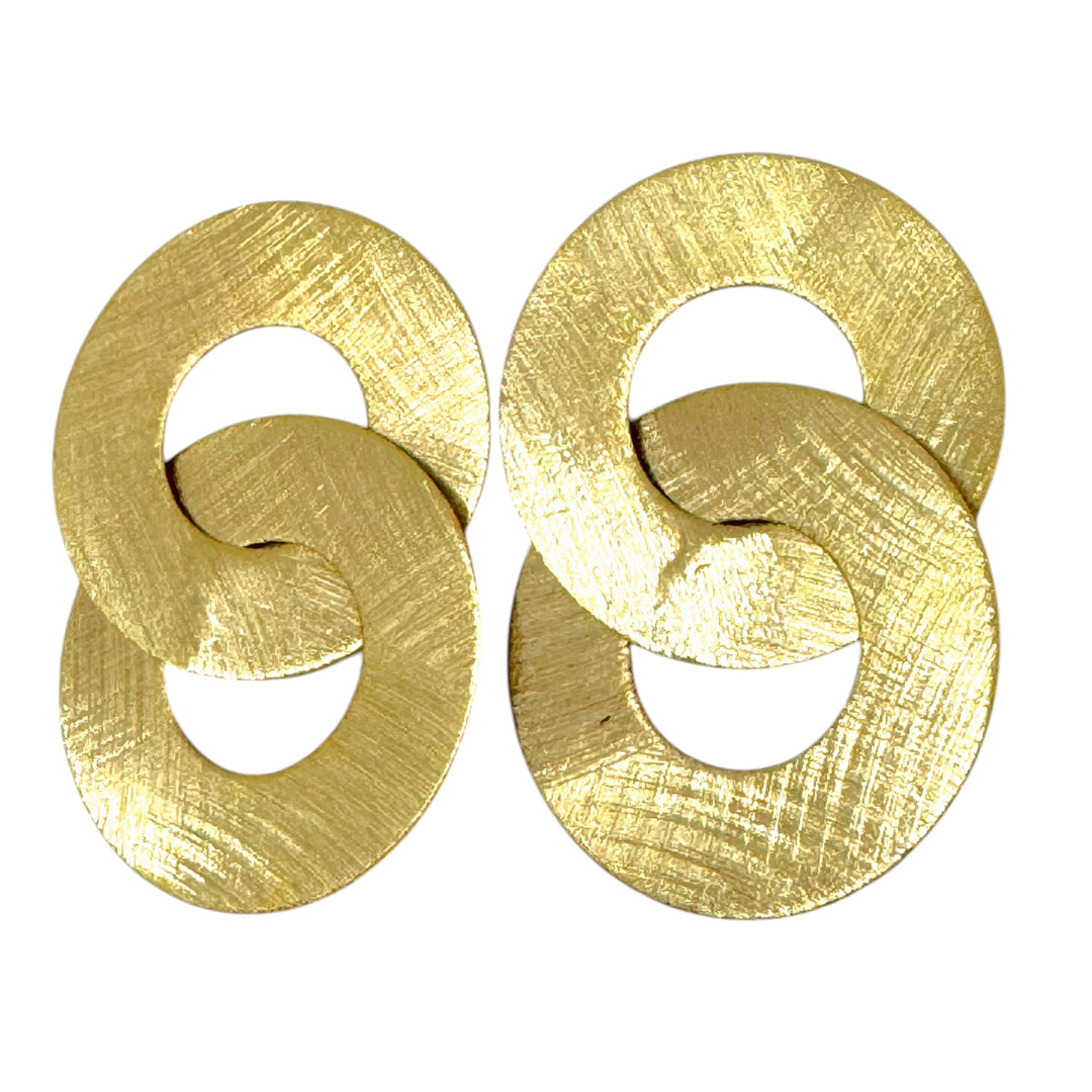 Aros Josefa oro 18k - aros elegantes hipoalergénicos MJV