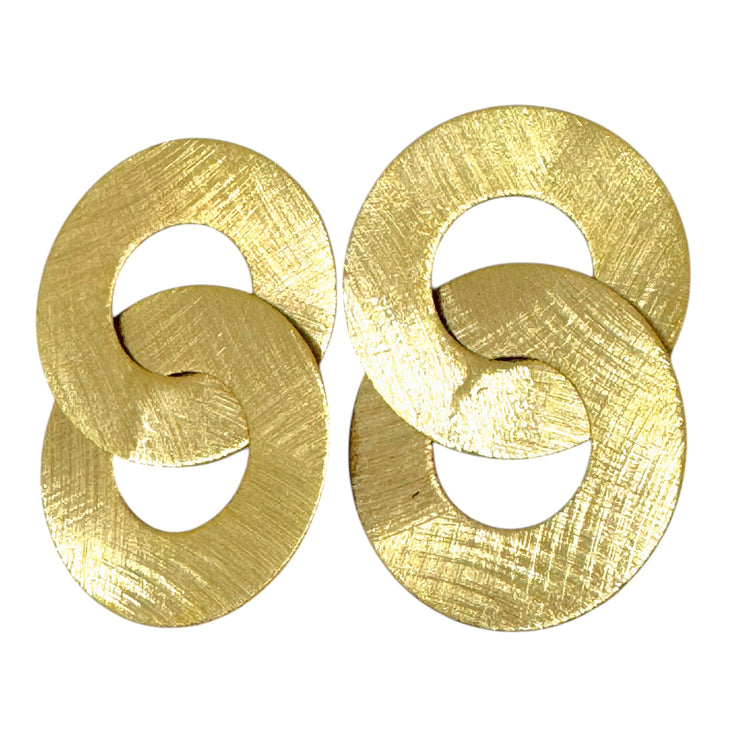 Aros Josefa oro 18k - aros elegantes hipoalergénicos MJV