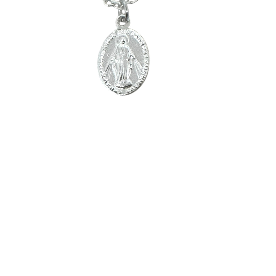 Collar Virgen De Los Rayos Plata