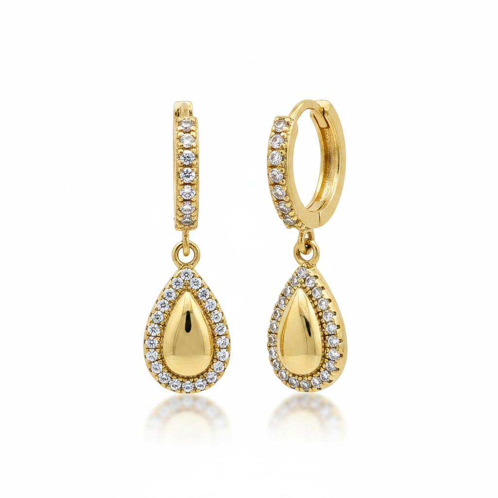 Aros Novia Circones Oro