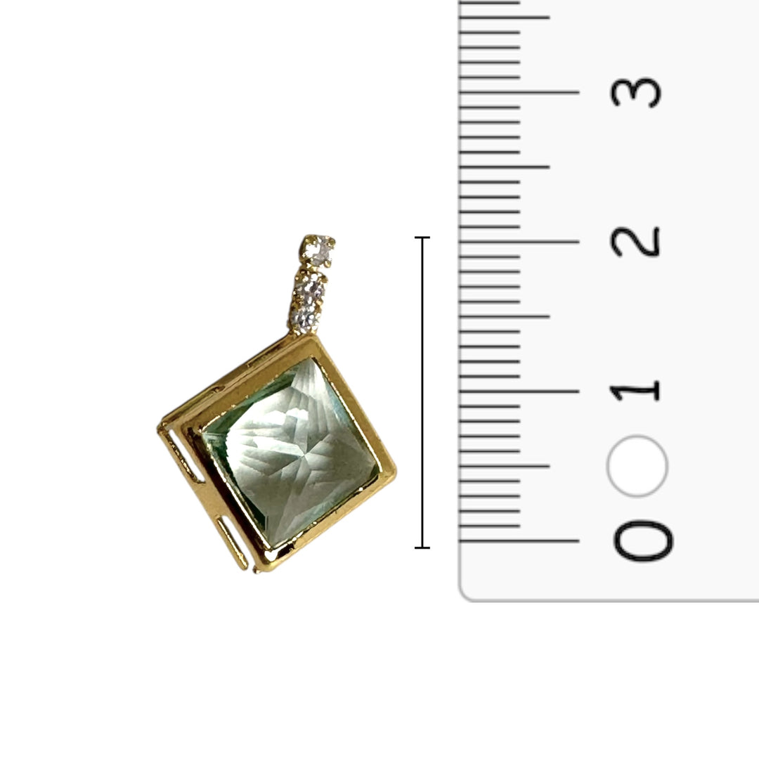 Aros Margarita Aguamarina Oro