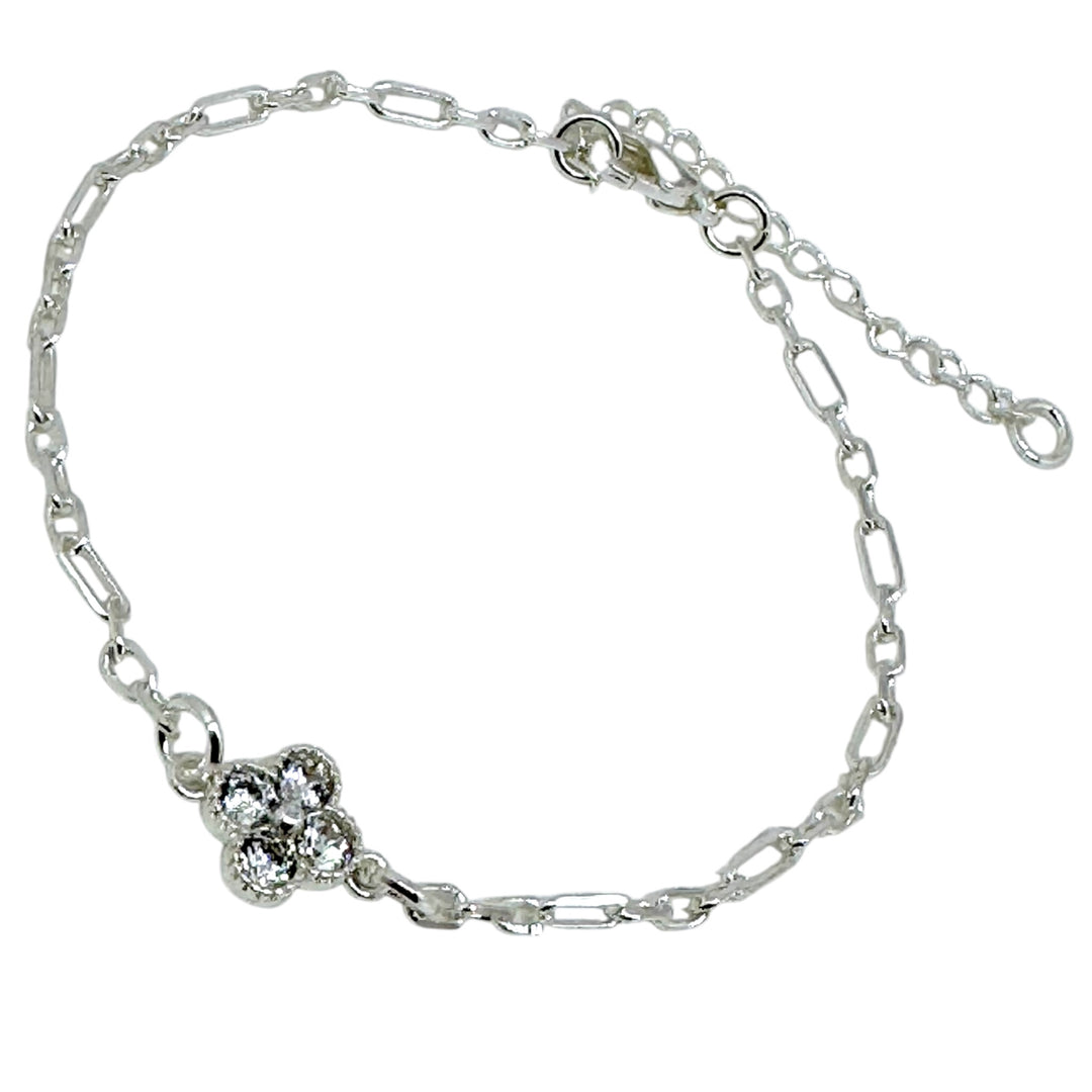 Pulsera Trébol Plata