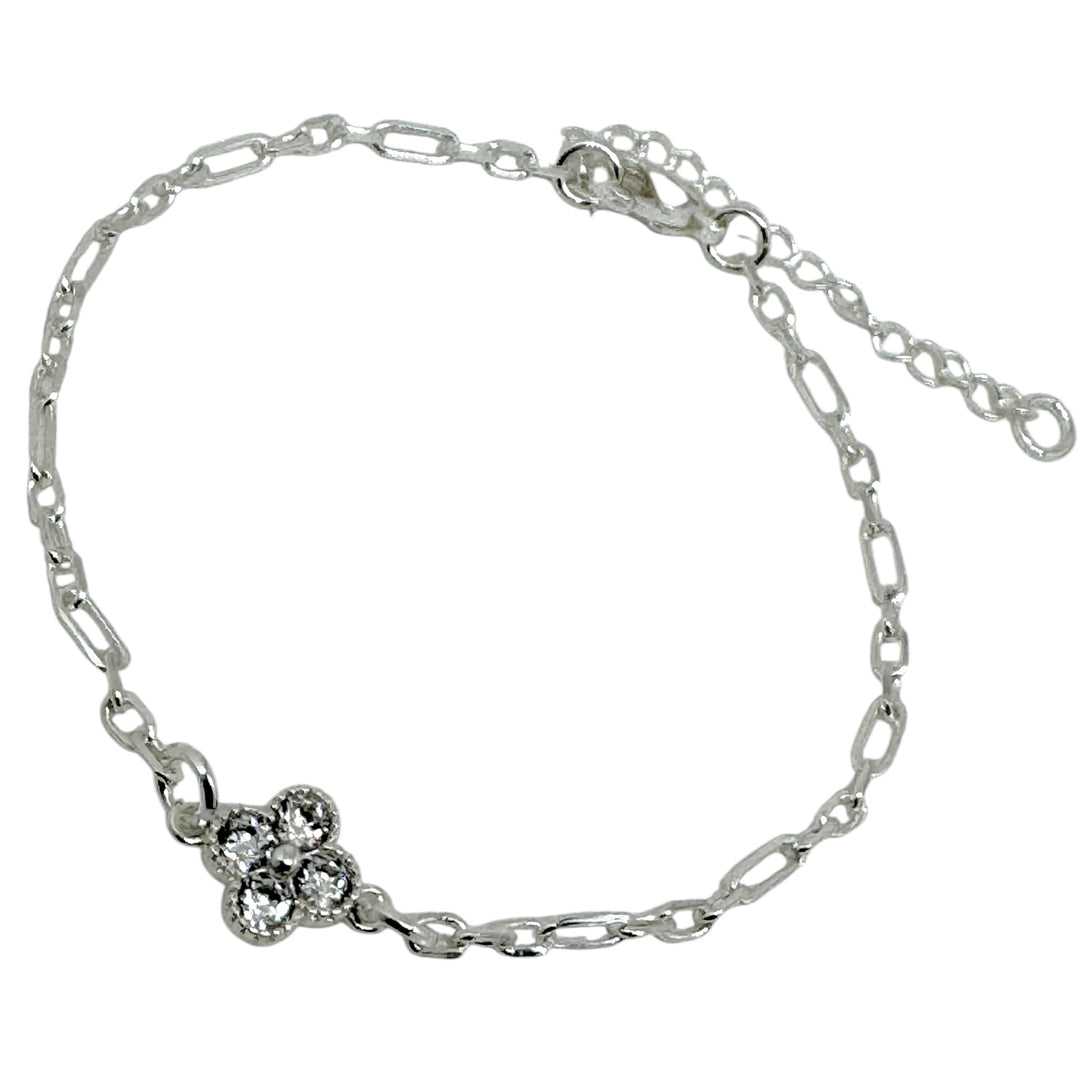 Pulsera Trébol Plata