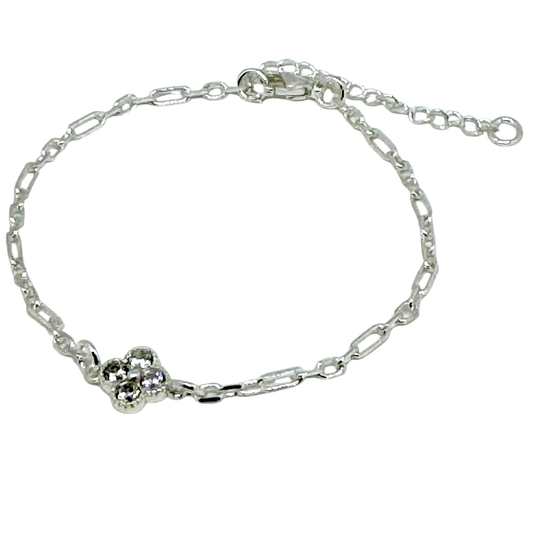 Pulsera Trébol Plata