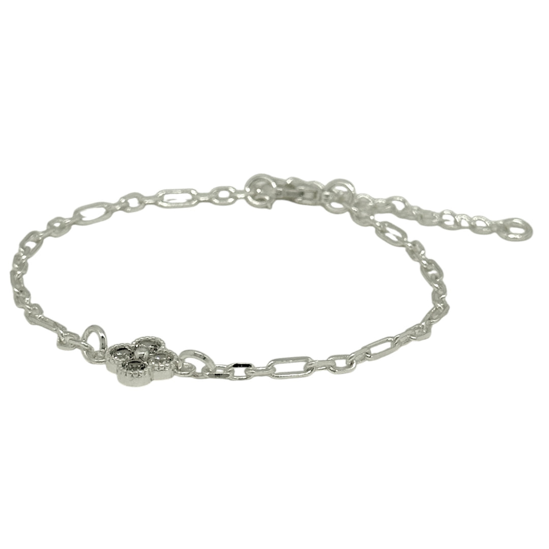 Pulsera Trébol Plata