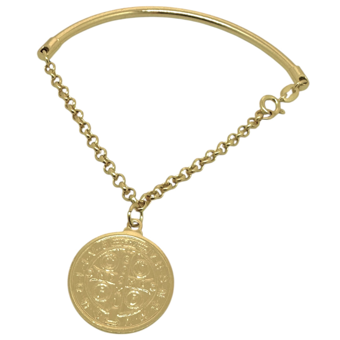 Pulsera Semi-Rígida San Benito Oro