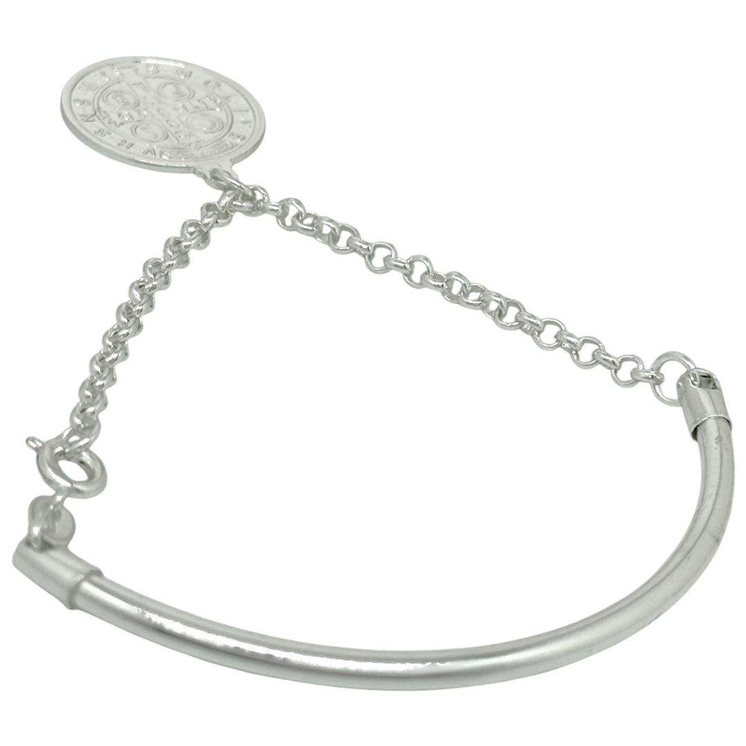 Pulsera Semi-Rígida San Benito Plata