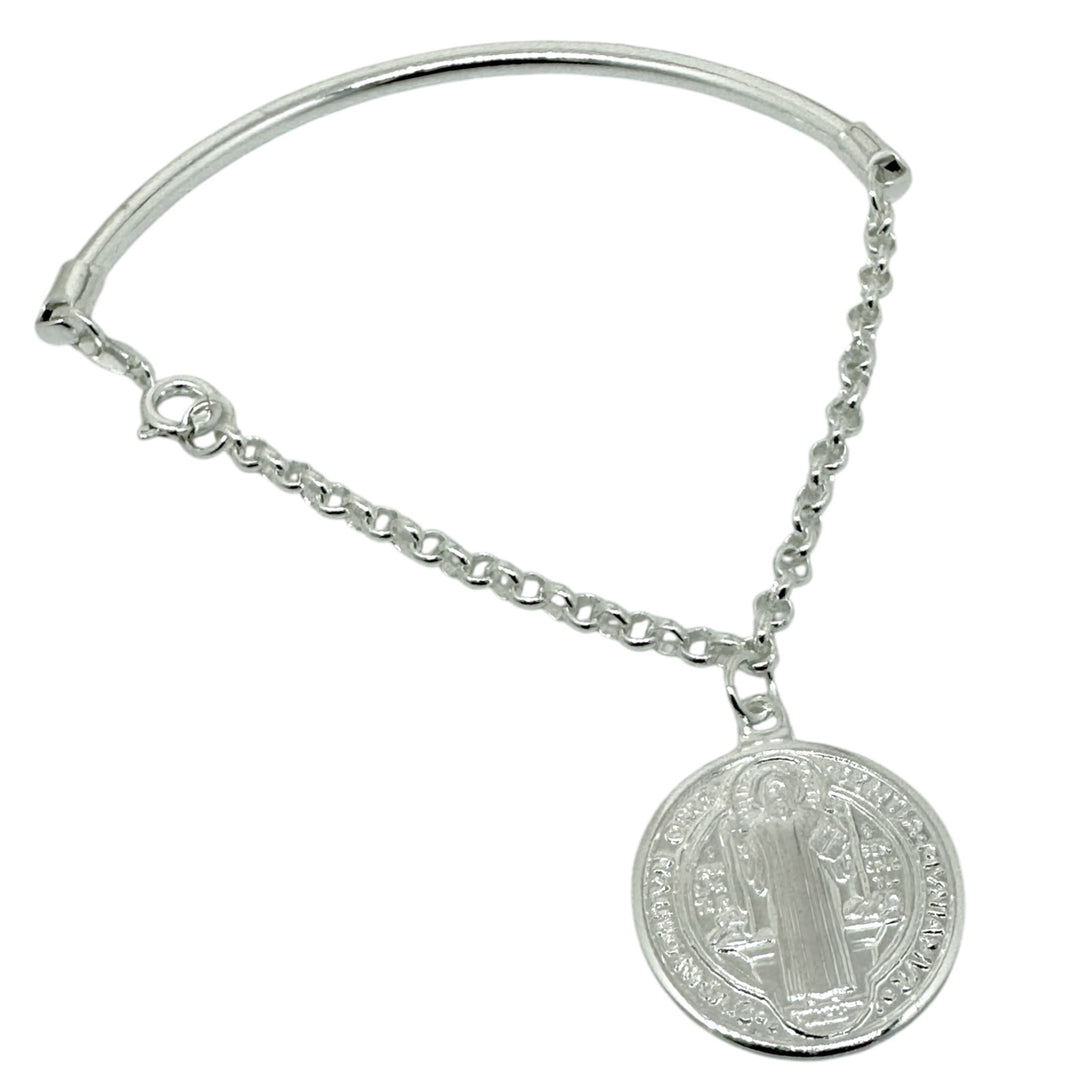 Pulsera Semi-Rígida San Benito Plata
