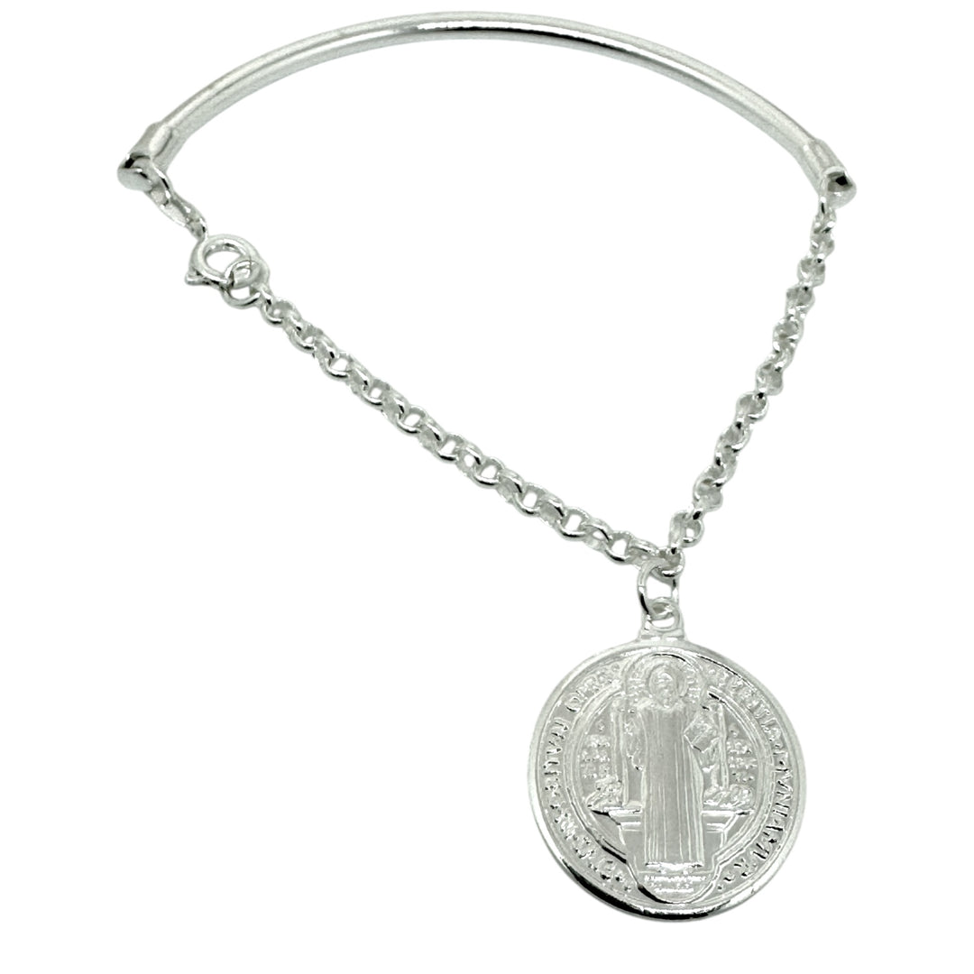 Pulsera Semi-Rígida San Benito Plata