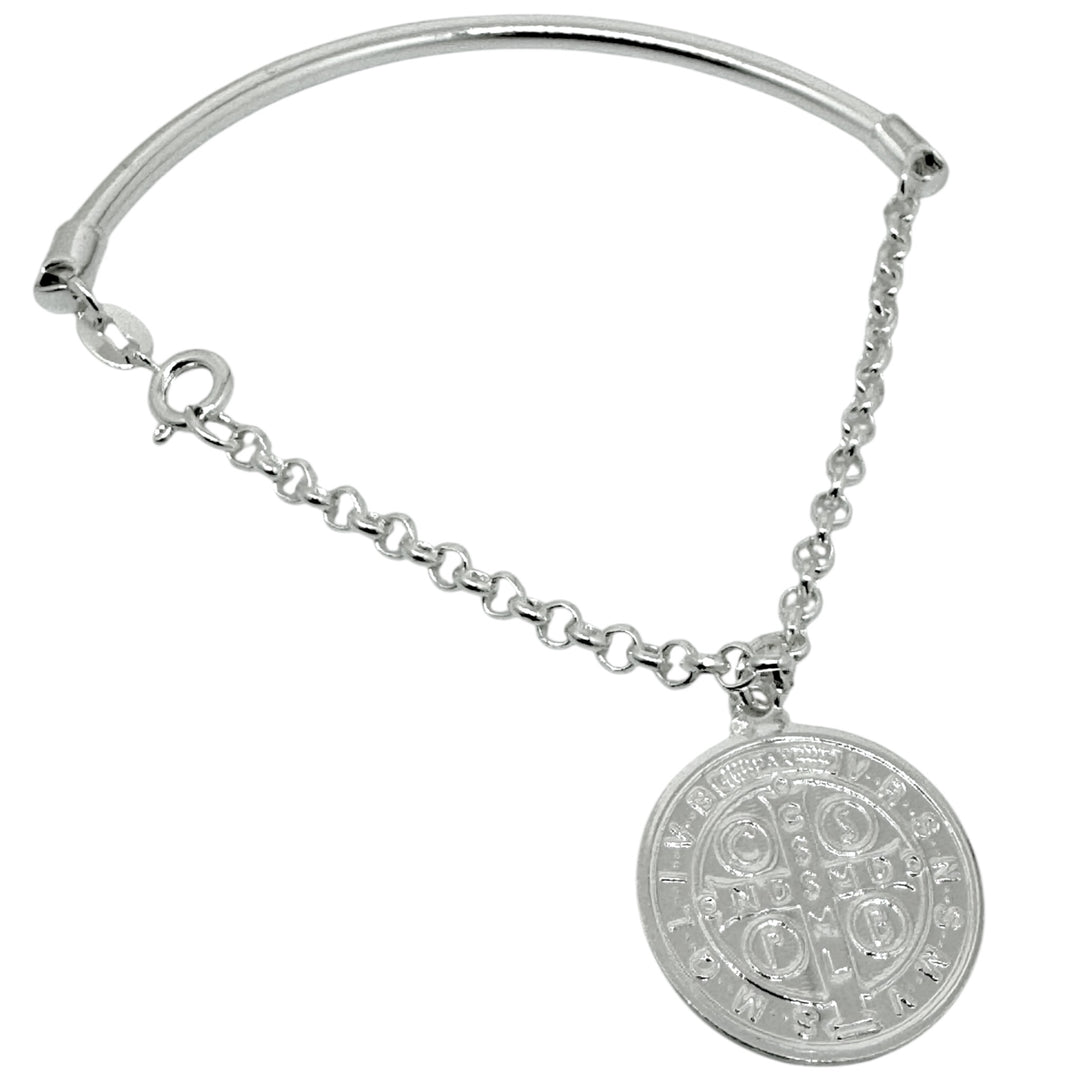 Pulsera Semi-Rígida San Benito Plata