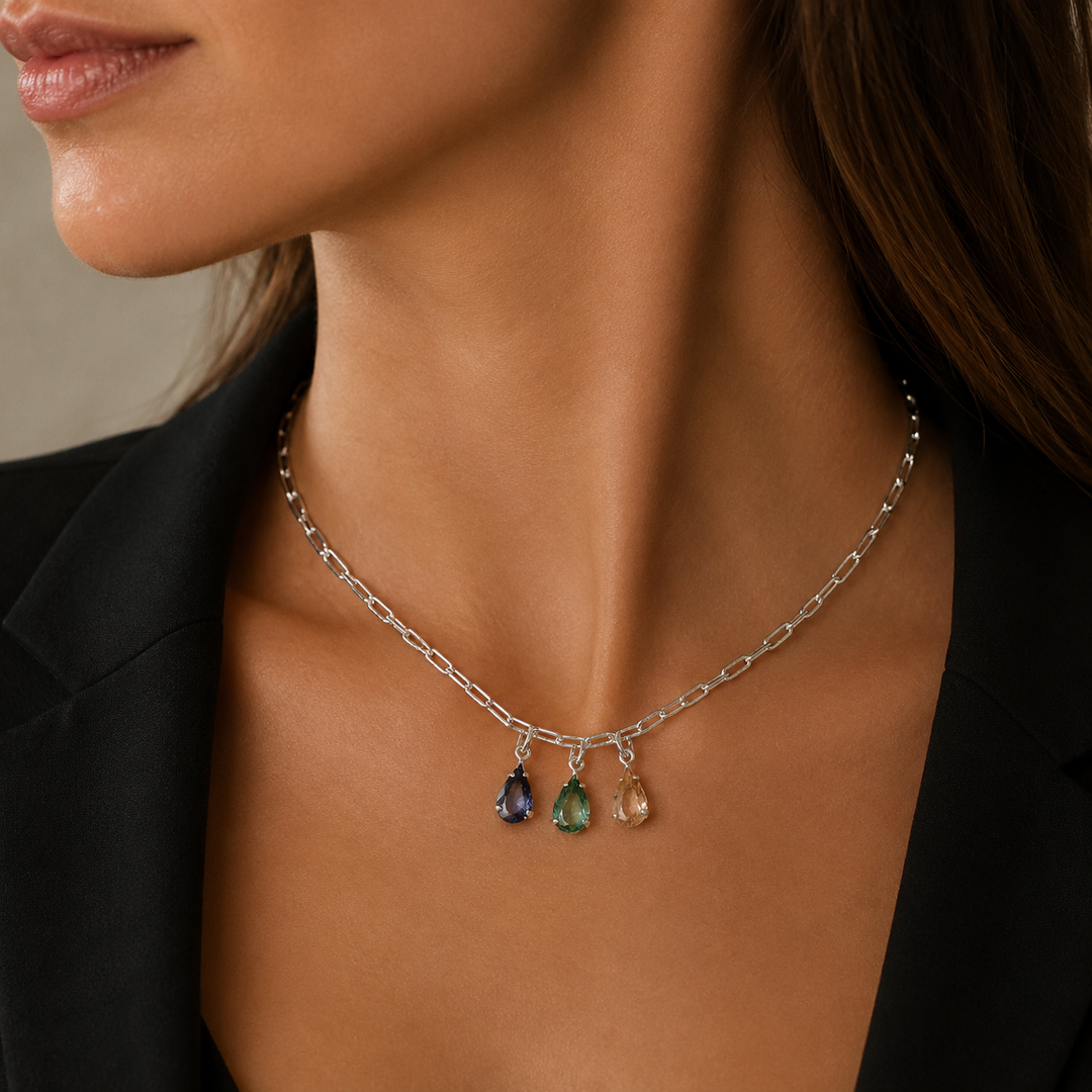 Collar Violeta Plata